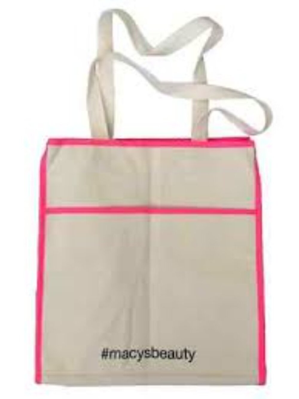 NWT Macy's #macysbeauty canvas tote bag